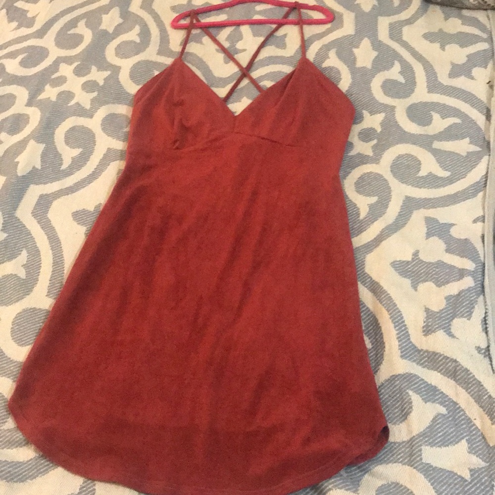 Suede dress